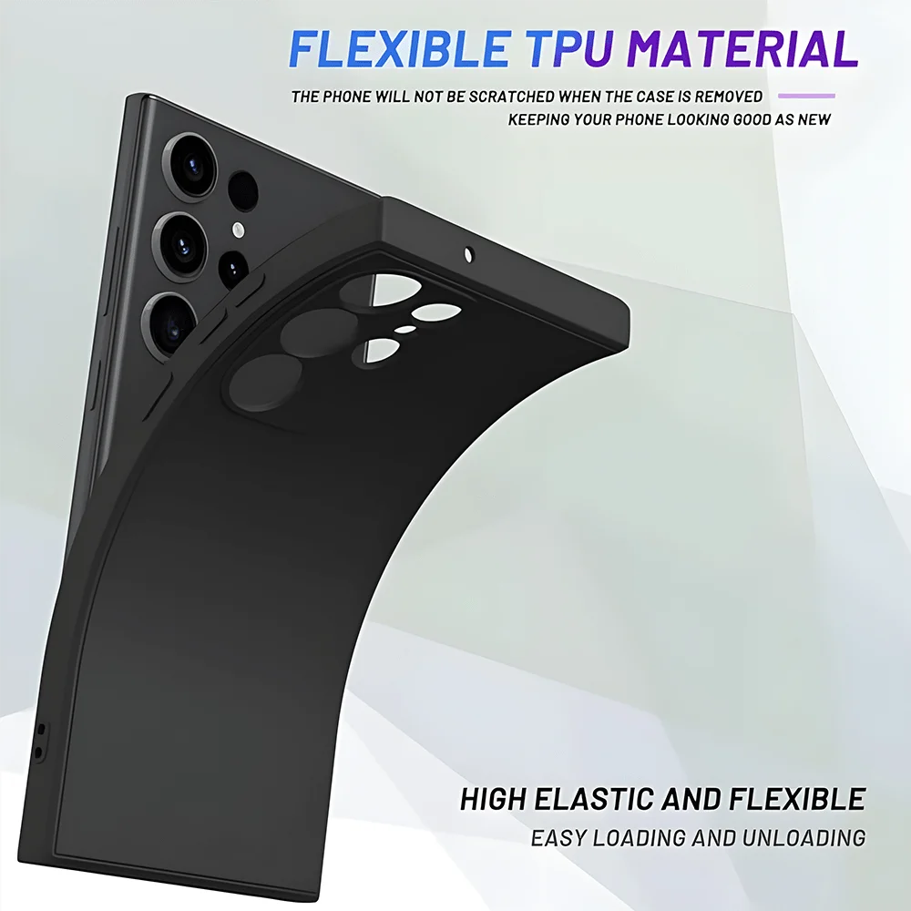 DIY Photo Customized Black Frosted Case For Samsung Galaxy Ultra Plus Silicone Soft Back Cover