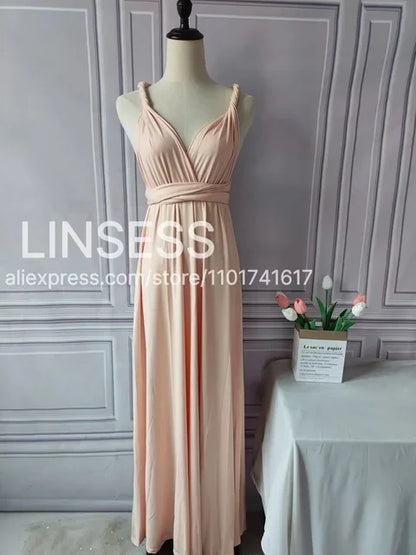 Rust Bridesmaid Dress Infinity Multiway Maxi Bridesmaid Dress