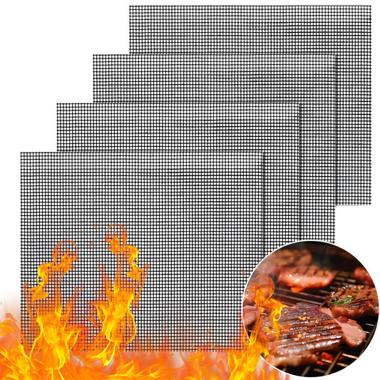 Barbecue Mats Barbecue Grill Mesh High Temperature Resistant Cuttable
