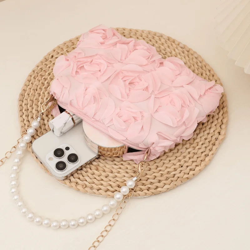 Floral Crossbody Small Shoulder Purse Floral Print Casual Handbag