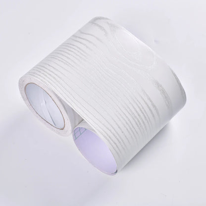 1 Roll Thickened Imitation Wood Grain Skirting