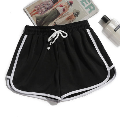 Casual Bottoms Elastic Waist Sports Short Pants
