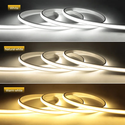 1-30M Flexible Solid Silicone COB LED Strip