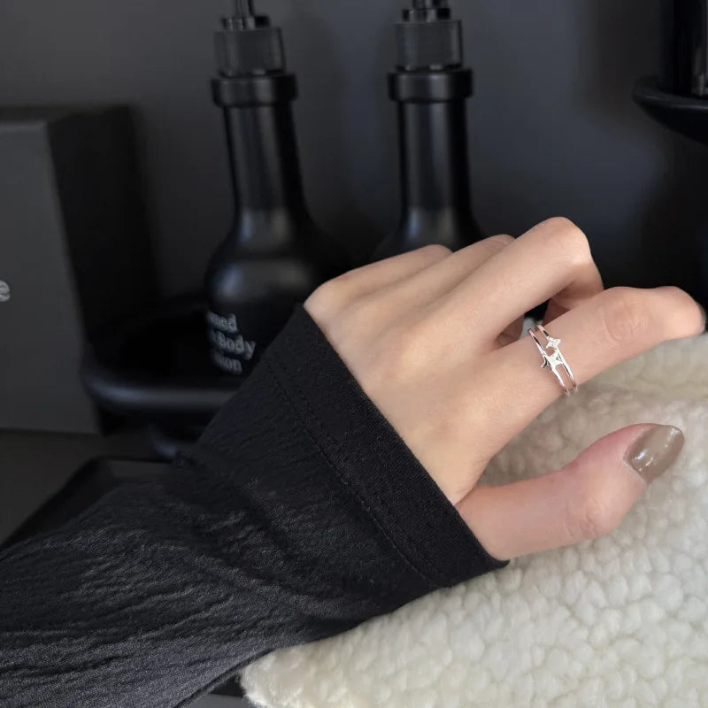 Sam Panda 925 Sterling Silver Simple Vintage Big Ball Ring