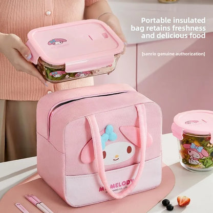 Kawaii Hello Kitty My Melody Cinnamoroll lunch box
