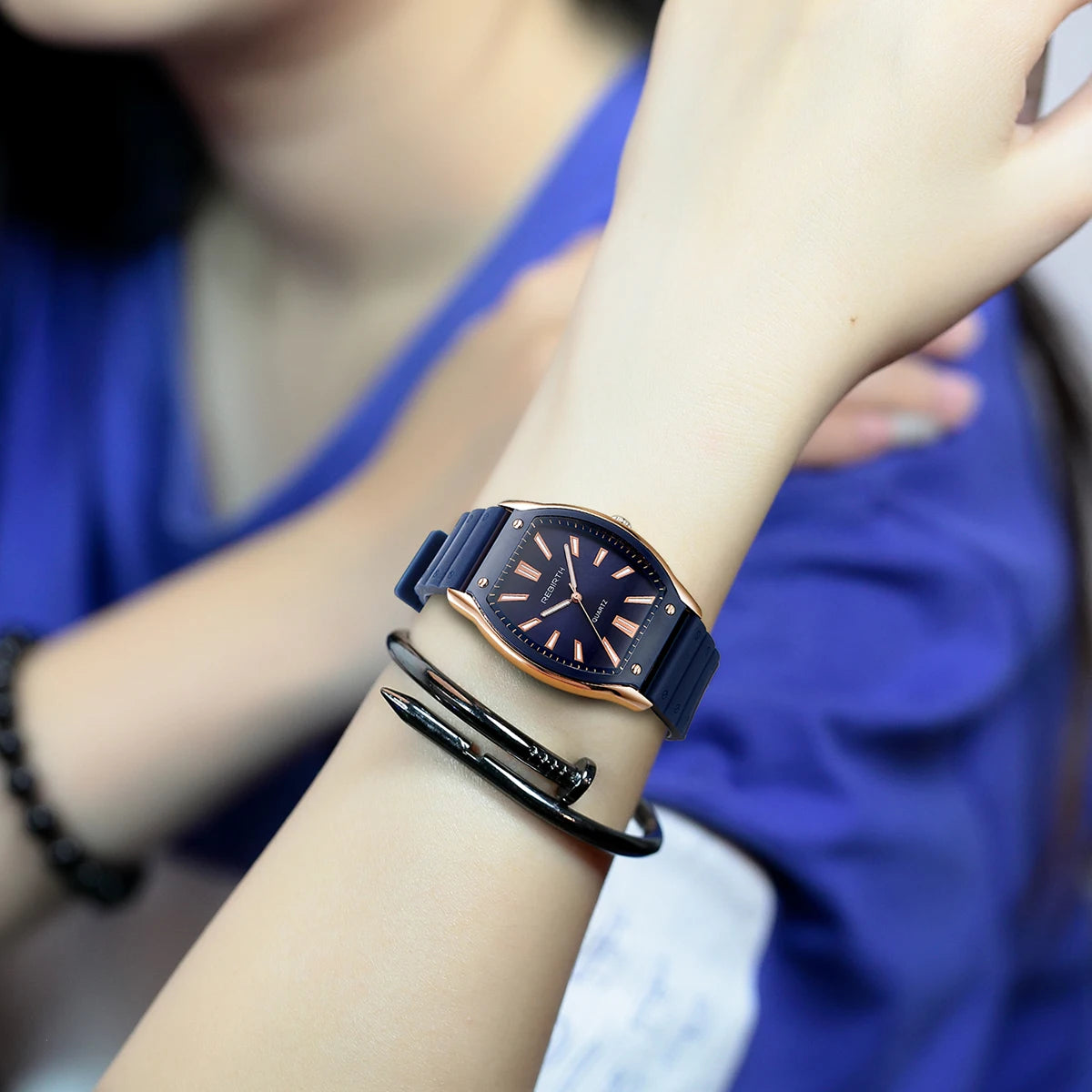 Casual Silicone Strap Quartz Watch