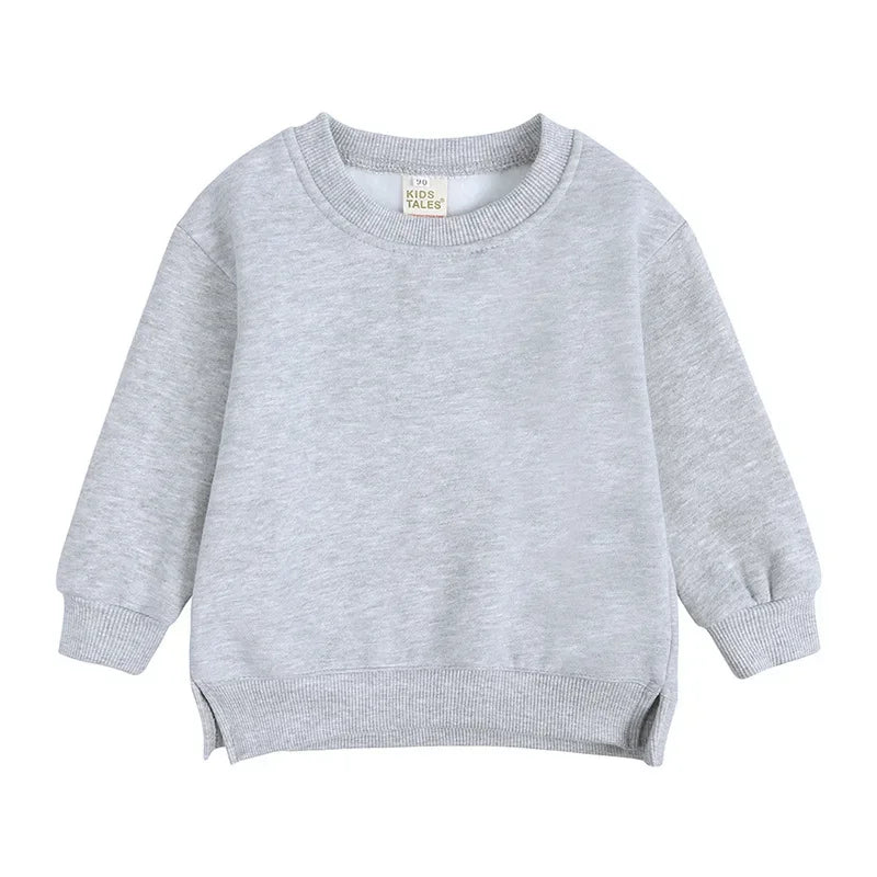 Winter Spring Pullovers Korean Baby Thicken Fleece 6M-7T Hoodies