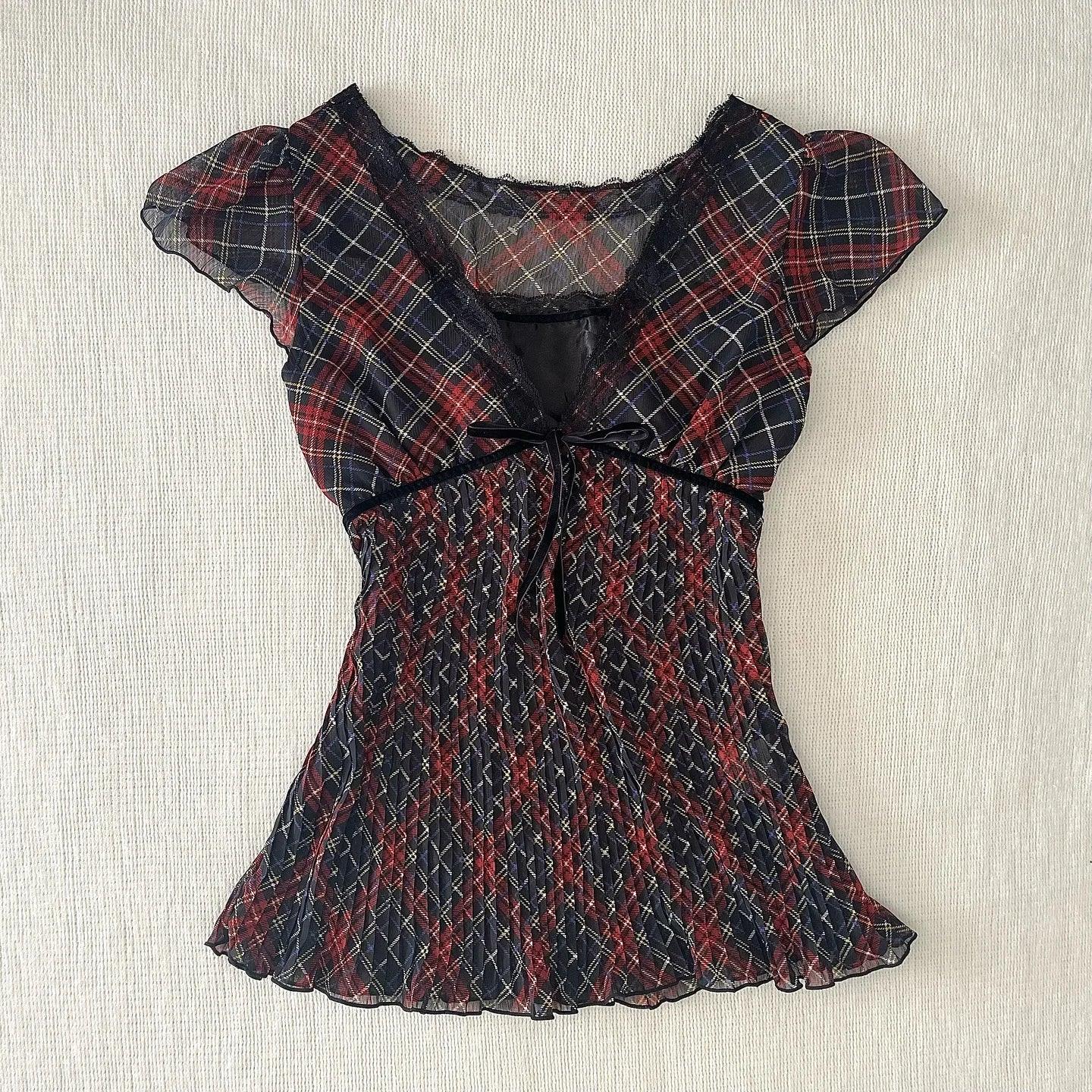 Pleated Tees Sexy Girl Slim Fit Tees Shirt