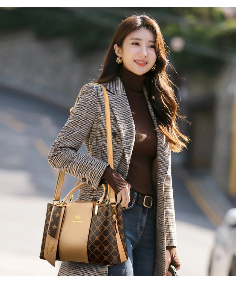 Soft Leather Shoulder Crossbody Bag