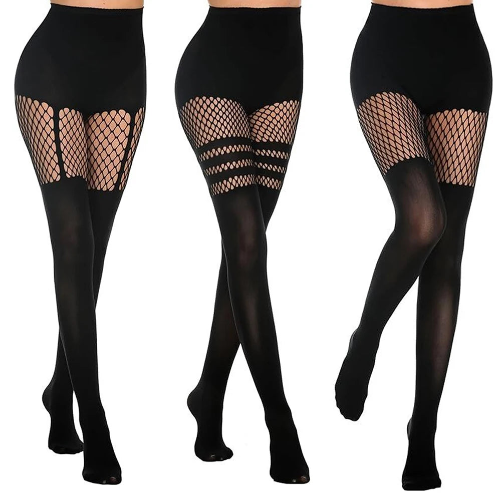 Black Hollow-Out Fishnet Sexy Fishing Net Socks