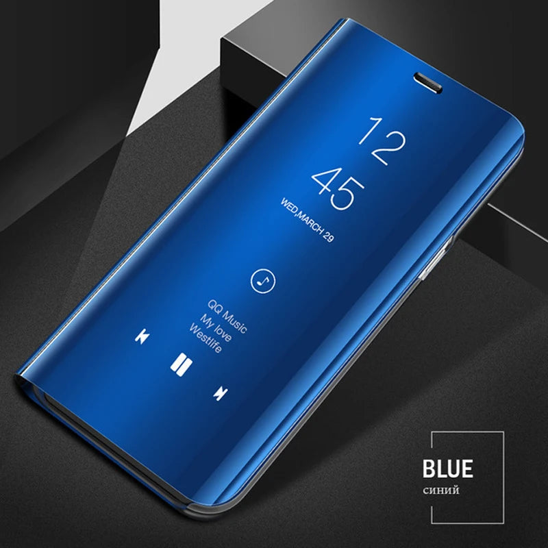 Smart Mirror Flip Case For Samsung Galaxy Cover