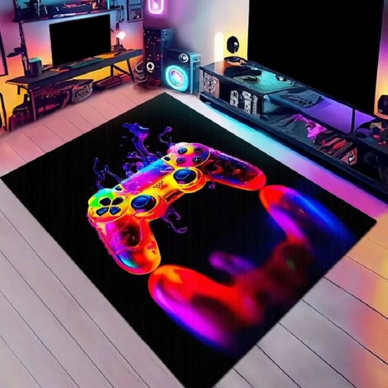 1PC Cyberpunk Style Gamepad Crystal Velvet Carpet
