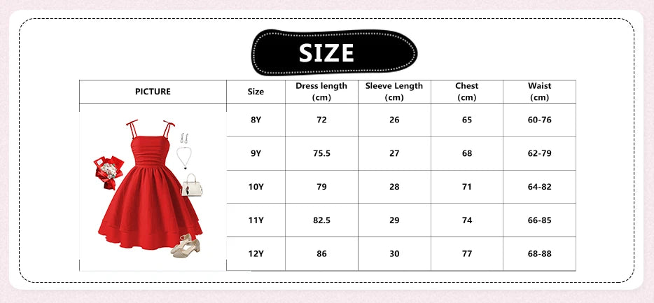 Pink Tiered Sling Princess Sweet Style Tween Girls Dress