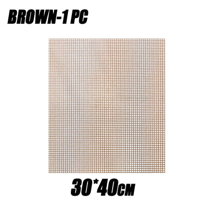 Barbecue Mats Barbecue Grill Mesh High Temperature Resistant Cuttable