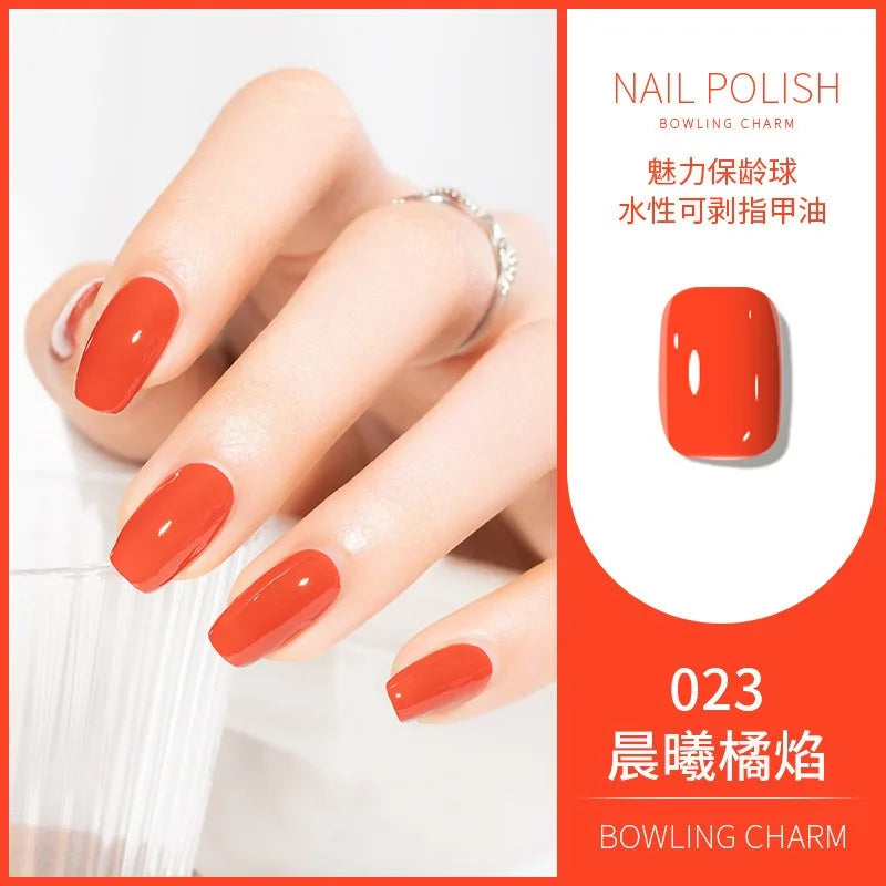 40 Colors Nail Polish Water-based Quick Drying Tearable Nail Art