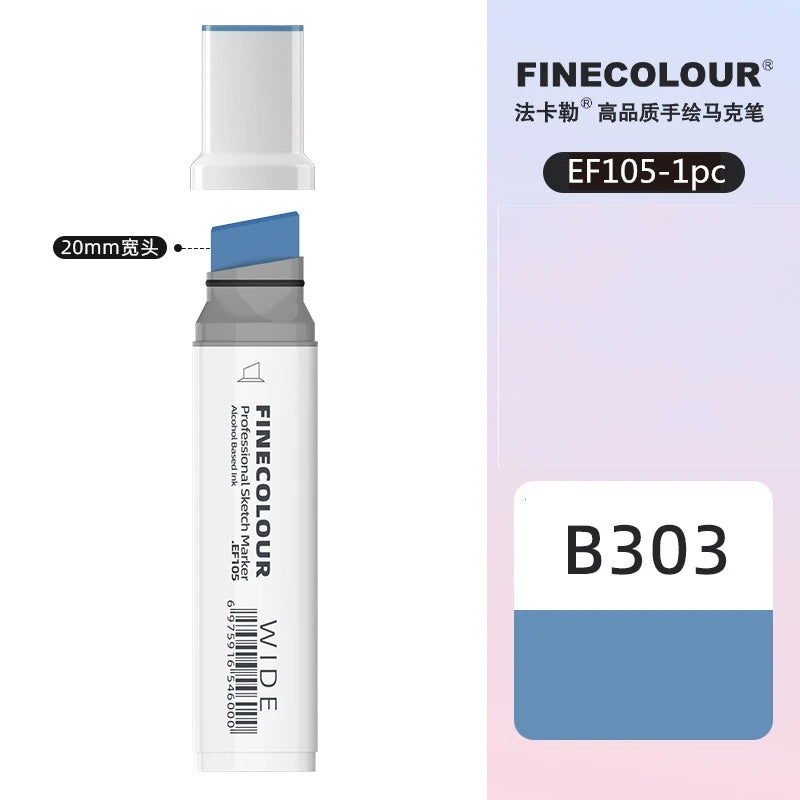 Finecolour 20mm Wide Markers Alcohol Line Sketching Art Markers Pen