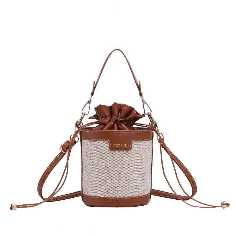Cylinder PU Leather Crossbody Bag