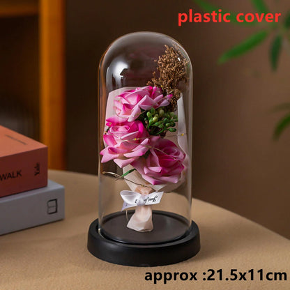 LED Galaxy Three Rose Artificial Flowers