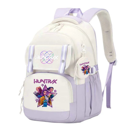 KPop Demon Hunters School Bag Backpack Zipper Bookbag