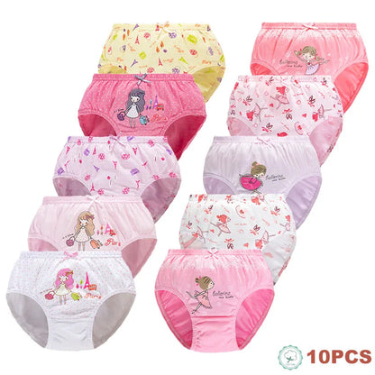 5/10 Pieces Cotton Girls Triangle Panties