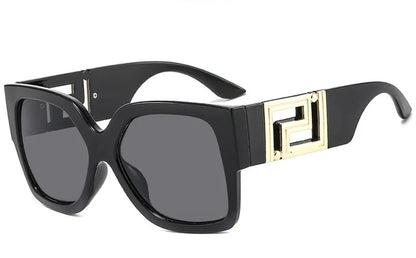 Light Luxury Square Large Frame Hollow Temples Catwalk Sunglasses