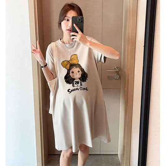 Maternity Large Size Small T-Shirt Skirt