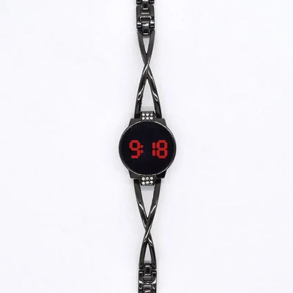 LED Touch Screen Steel Electronic Watch