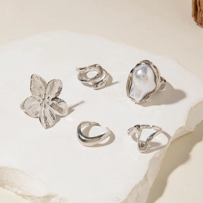 DANA Circle Geometry Opening Joint Rings Set