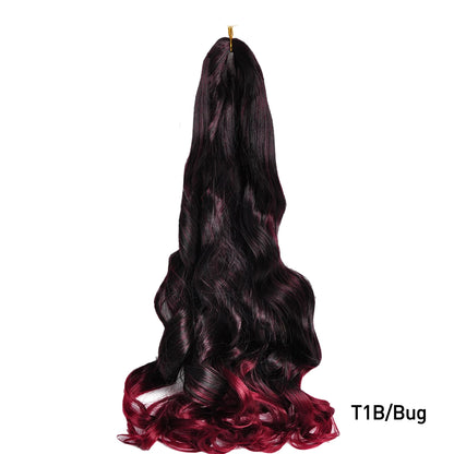 French Curls Braiding Hair 24Inch Hair Extensions