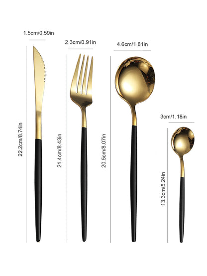 12pc Thin stainless steel cutlery set