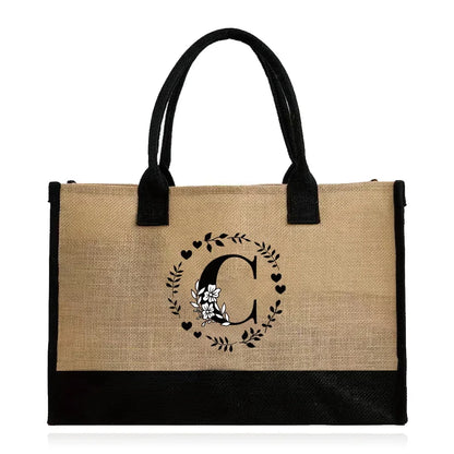 Large Capacity Grocery Letter Pattern Bags