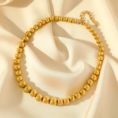 316L Stainless Steel Gold Color Woven Chain Chokers Necklace