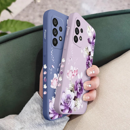 جراب بتصميم الفاوانيا لهاتف سامسونج جالاكسي
