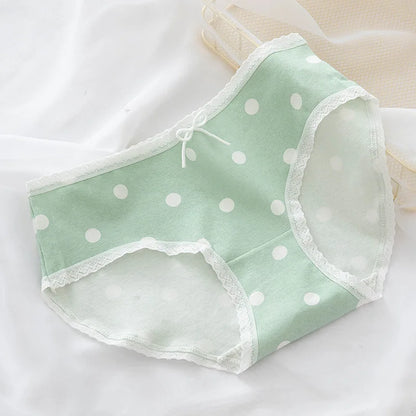 Soft Cotton Underwear Sexy Mid Waist Lingerie