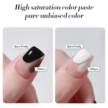 250g Pure Black White Color Gel Nail Polish Jelly Nude Gel