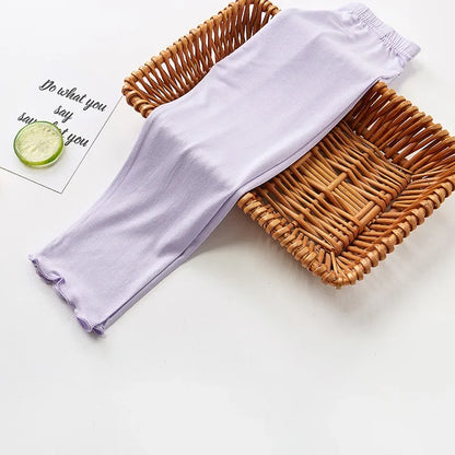 Leggings Ruffles Kids Cotton Toddler Pants