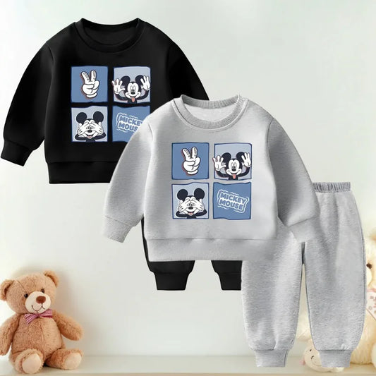 Casual Tracksuits Spring Fall O Neck Hoodies Set