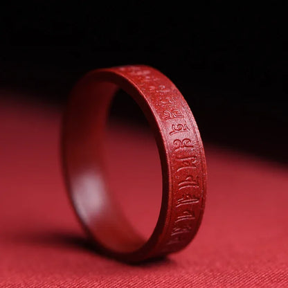 Lucky Cinnabar Red Gift Girlfriend Couple Love Luxury Rings