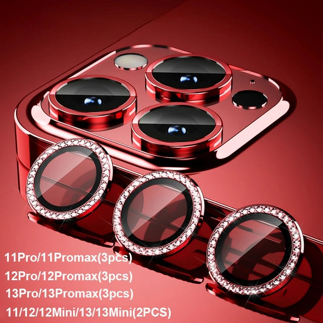 Glitter Diamond Rhinestone Camera Lens Protector for iPhone