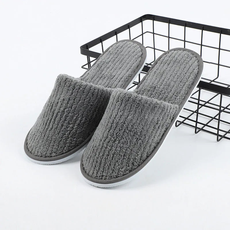 Non-slip Travel Hotel Indoor Guest High Quality Disposable Slippers
