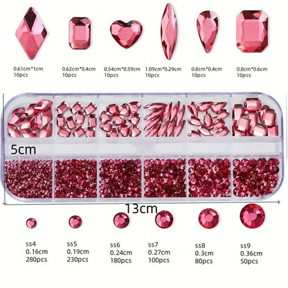 2400pcs 2mm AB Jelly Rhinestones Set