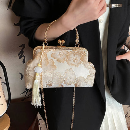 Chinese Style Shoulder Elegant Handbag Retro Small Square Bag