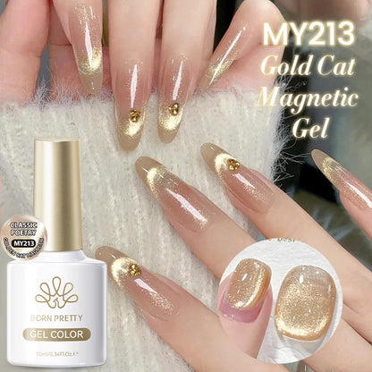 Dark Red Cat Magnetic Gel Nail Polish