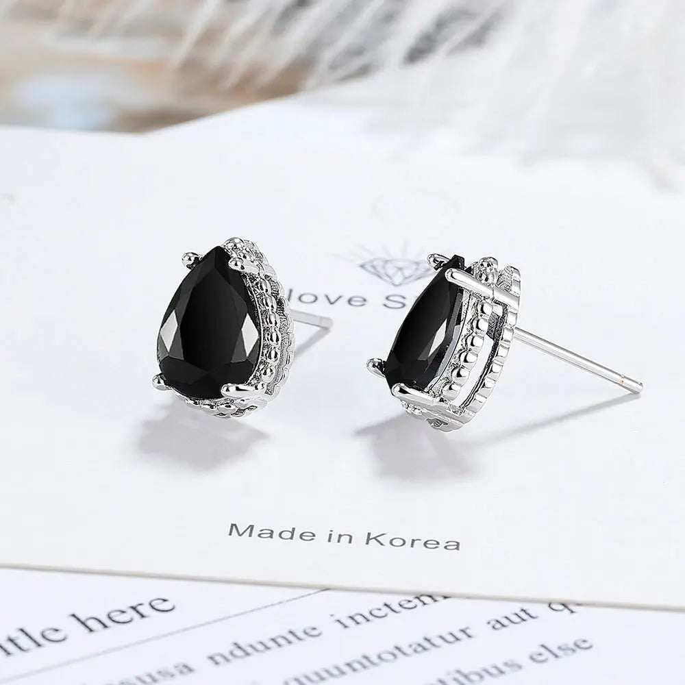 925 Sterling Silver Multiple zircon Earring