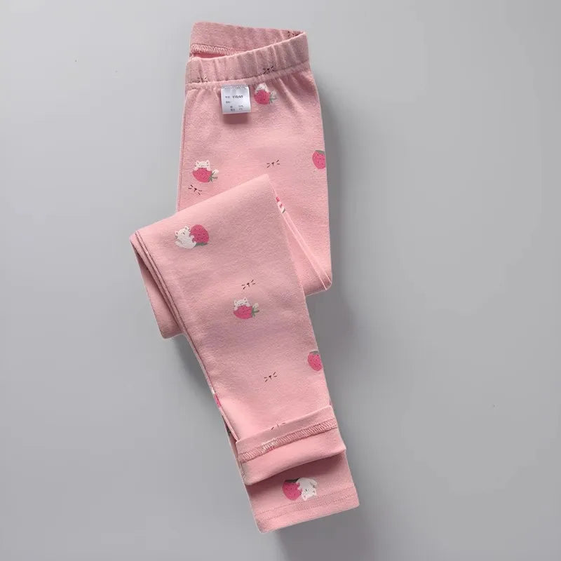 Autumn Winter Thick Cotton Elastic Slim Toddler Tights Baby Leggings
