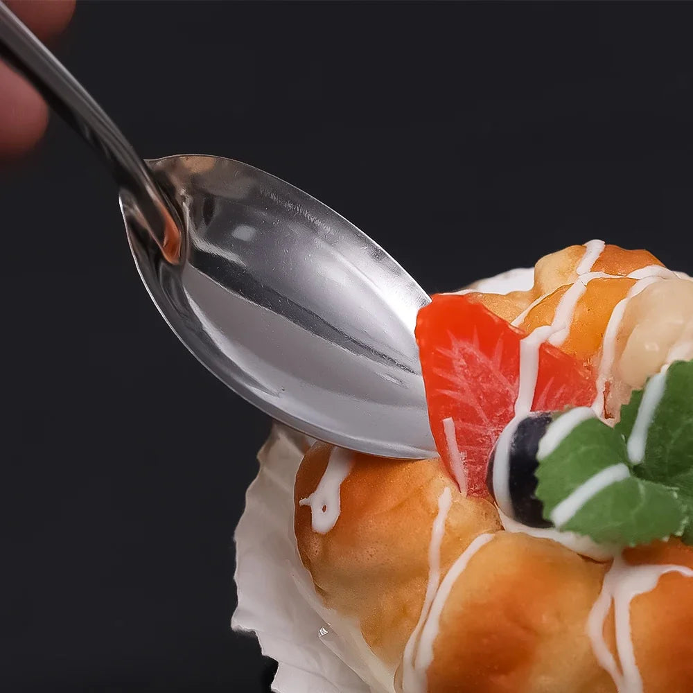 17cm Stainless Steel Long Handle Soup Spoon
