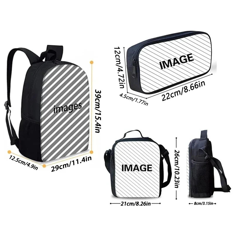 Anime Game Crazy M-M-Marios Backpack School Bags