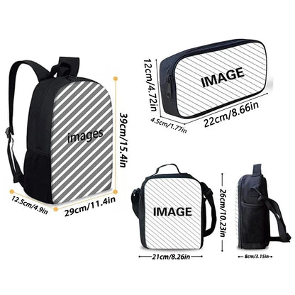 Anime Game Crazy M-M-Marios Backpack School Bags