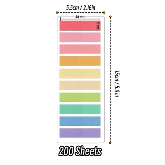 2400S Transparent Colorful Index Creative Memo Pads