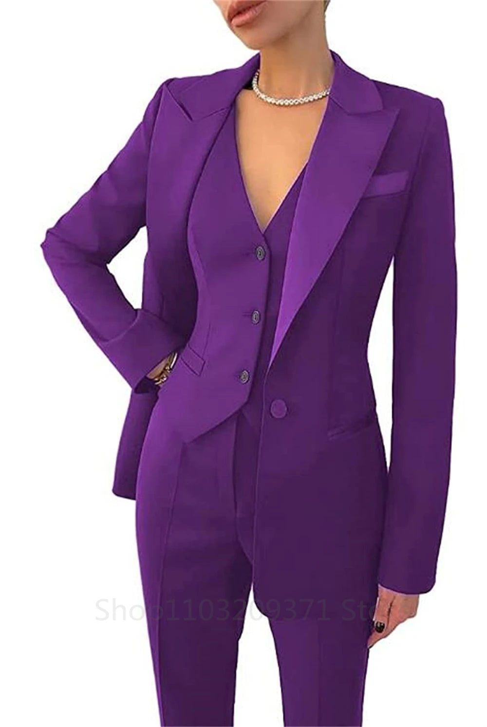 Elegant Long Sleeve Suit Jackets Set